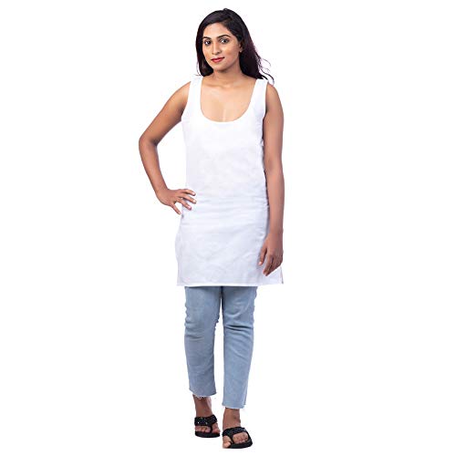 Long Kurti Slip - 100% Superfine Cotton - Firm Non Strectchable Womens Kurti Top Slip