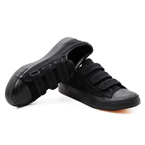 Image of Men Canvas Running Walking Casual Hook and Loop Tape Sneakers Shoes
