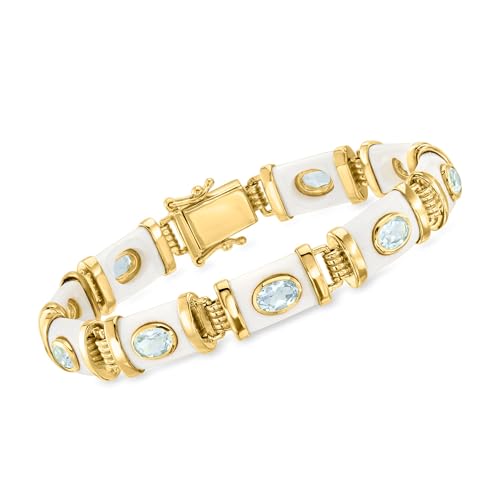 Ross-Simons White Agate and 4.80 ct...