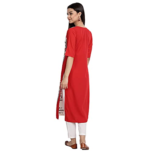 Image of Women's Crepe Straight Kurta