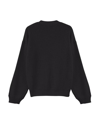 Girls Open Front Cardigan Sweater Kids Causal Long Sleeve Crewneck Knit Outerwear Coat 6-14 Years4