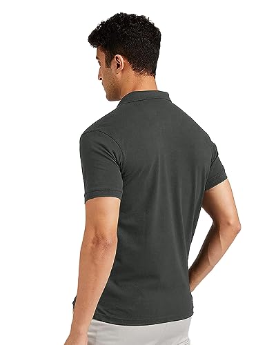 Image of EYEBOGLER Regular Fit Mens Polo Neck Half Sleeve Soild Casual Tshirt