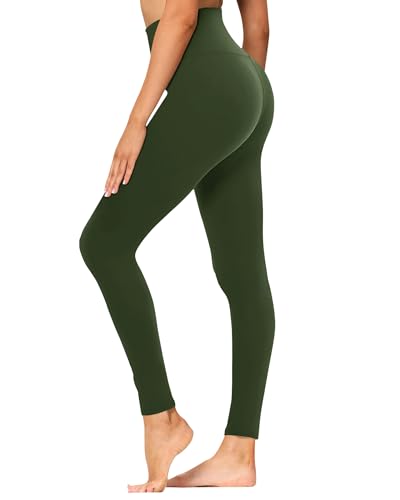 GAYHAY High Waisted Leggings for Women - Soft Opaque Slim Tummy Control Printed Pants for Running Cycling Yoga