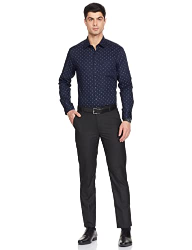 Image of Diverse Men's Cotton Printed Full Sleeve Regular Formal Shirt