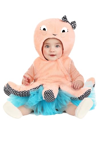 Disfraz Premium para Bebé Pulpo Burbuja Salmon 0-9 Meses miniatura 1