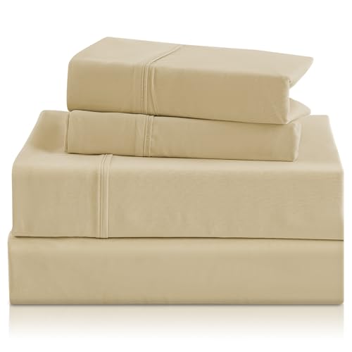 CozySmile Holtel Luxury Twin Sheet Set - 3 Piece Soft Microfiber Sheets for Twin Size Bed, 16' Deep...