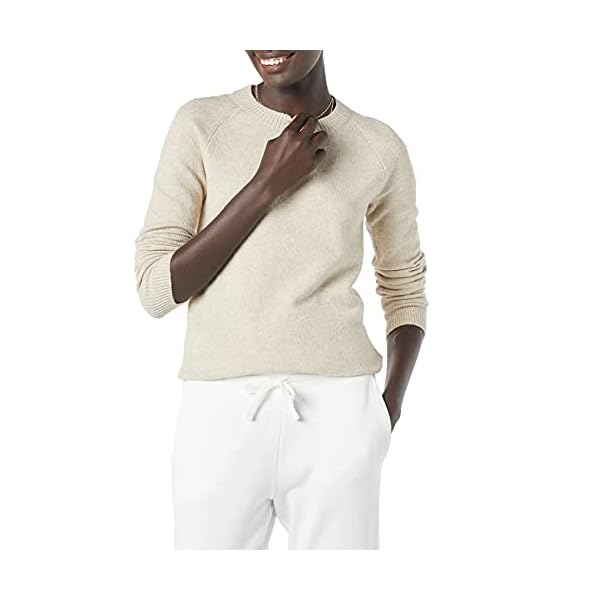 Amazon-Essentials-Womens-Classic-fit-Soft-Touch-Long-Sleeve-Crewneck-Sweater Amazon Essentials Women's Classic-Fit Soft Touch Long-Sleeve Crewneck Sweater, Beige, Medium