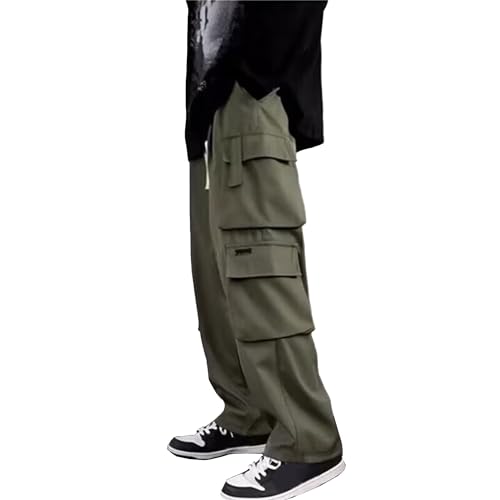 Pantalon cargo décontracté homme jambes larges anti-compression