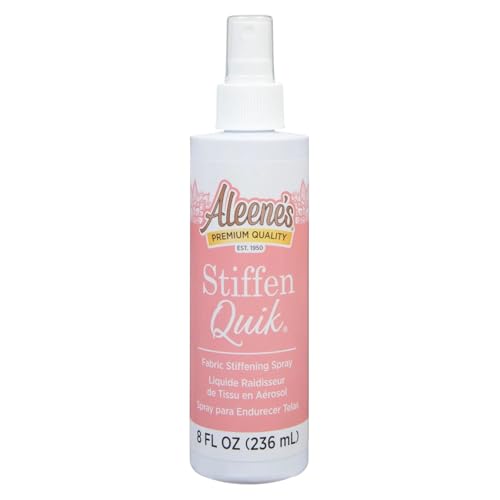 Comparison: Best Spray Starch For Stiffening 2 Aleene's 15581 Stiffen-Quick Fabric Stiffening Spray 8oz,Original Version, Packaging may vary
