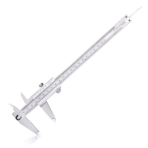 Image of Clockwise Tools Vernier Caliper, DVLR-0805D 0-8 Inch /200 mm, Inch /Metric Conversion, Stainless Steel