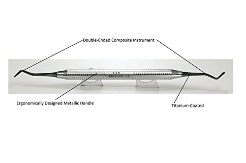 Osung Dental Composite Instrument, Placement and Contouring, Dental Composite Instrument, Dental Contouring, Tip Width 0.8mm and 2.0mm, Dental Restorative Instrument Tool - CSCT8