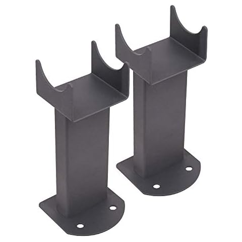 Warmehaus Floor Mounting Brackets for Oval Column Radiator 2PC/Set Anthracite Cover