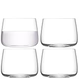 LSA METROPOLITAN Stemless Glass 360ml Clear | Set of 4 | Dishwasher Safe | MW01 Image