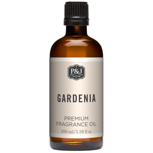 P&J Fragrance Oil Gardenia 100ml - Candle Scents, Soap Making, Diffuser Oil, Fresh Scent