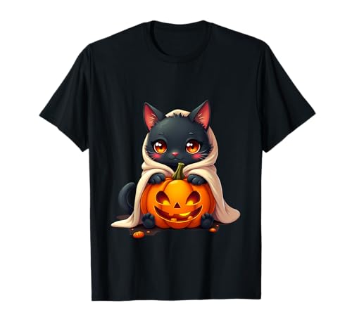 Cute Cat Halloween Pumpkin Spooky Cat Halloween T�V���c