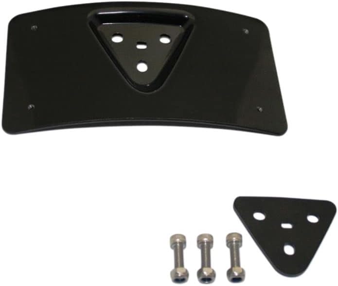 Custom Dynamics CD-PFM-B License Plate Mount (Gloss Black Radius for 1984-2016 Harley-Davidson Models)