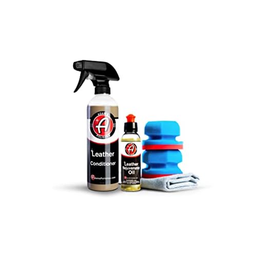Adam's Polishes Leather Rejuvenator Oil (Basic Kit) - Cleans, Hydrates, Protects All Leather Types, Colors, & Ages - Non Sticky, Non Greasy, & Non Silicone