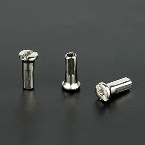 NUEAYMS 50Pcs/Pack Bike Road Bicycles Nipple 12G 13G 14G Ultralight High Strength Black Silver Spoke Nipple Bike Spoke Cap Bike Spoke Cap Bike Spoke Nipple 12g 14g Wheel Spoke Nipple - Thumbnail 7