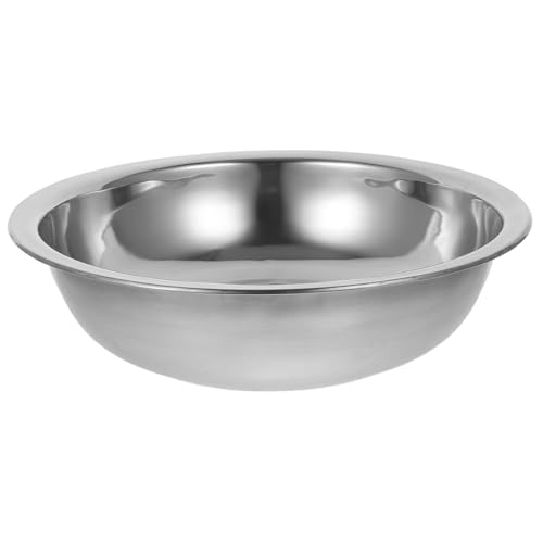 Veemoon Recipiente para Mezclar Ensalada de Acero Inoxidable 32 CM Olla para Lavar Verduras Bowl Multiusos de Cocina Resistente y Fácil de Limpiar Adecuado para Preparar y Servir