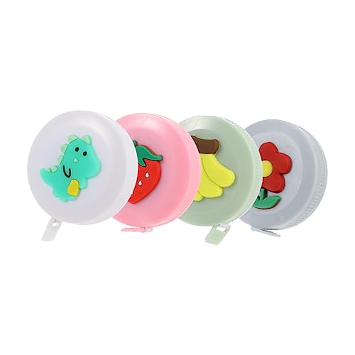 Cinta métrica mini retráctil 4 piezas dibujos animados