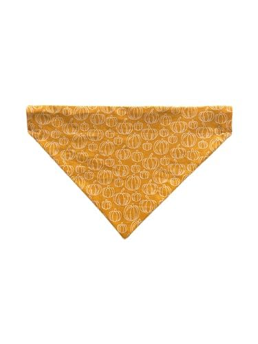 Miniatura 3 de Halloween Dog Bandana  Reversible Slip On Dog Bandana  Orange Bandana  Slip Over The Collar Bandana  For Small Medium Or Large Dogs (Pumpkins, XS)