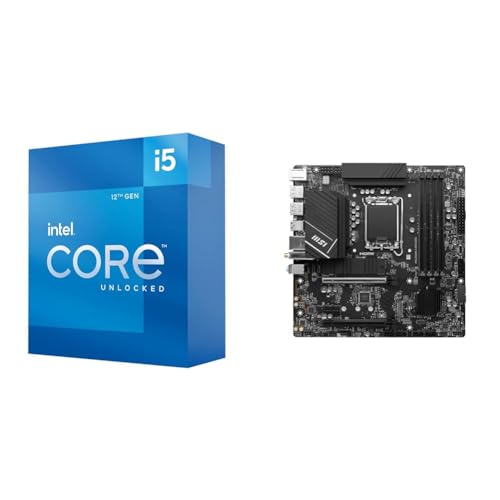 Image of Intel Core i5-12600K Desktop Processor + MSI PRO B760M-A WiFi DDR4 ProSeries Motherboard