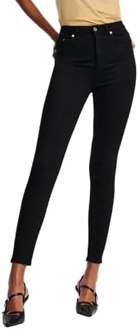 Karl Lagerfeld Jeans Damen High Rise Skinny Denim Schwarz 2432