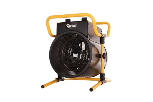 BSD Calefactor Industrial Eléctrico 2kW con Ventilador, Desconexión Automática y Termostato Ajustable - Ideal para Calentamiento Eficiente y Seguro