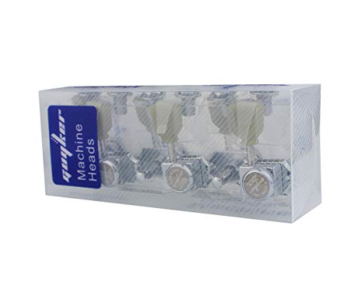 Guyker 6 Pinos de Afinação de Cordas de Trava de Guitarra (3R + 3L) – 1:15 Sintonizadores Estilo Vin