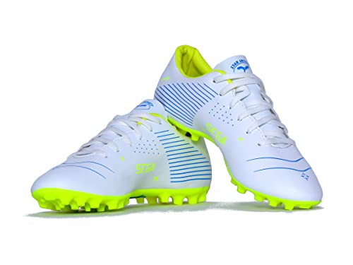 Image of SEGA Men's Football Shoes Primer 2023 By Star Impact Pvt.Ltd. (White, Numeric 10)