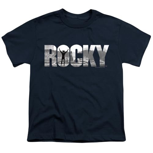 Popfunk Rocky Poster Logo Kids T Shirt for Youth Boys and Girls, Charcoal, X-Small2