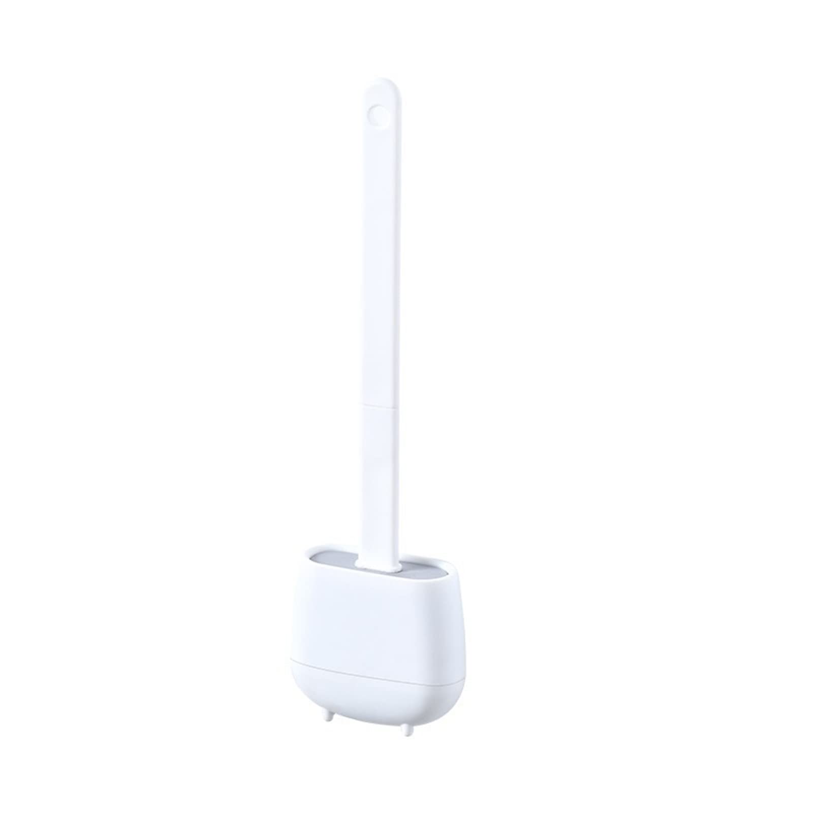 Scopino per WC con Set di staffe di Base Set di setole morbide in Silicone Spazzola per la Pulizia dell'angolo Strumento per la Pulizia del Bagno Accessori per WC