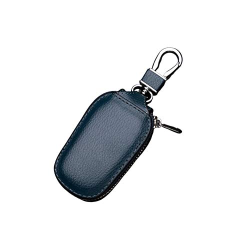 luminiu Bolso de la Llave del Coche,Funda de Piel Tipo Cadenas de Llave del Coche Caso Clave Titular para Hombres y Mujeres Pequenas Llavero de Piel con Cremallera Organizador de Llaves Portallaves