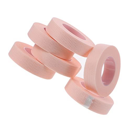 SHERCHPRY 6Pcs Breathable Eyelash Tapes for Sensitive Skin Non Woven Fabric Adhesive Lash Tape for Eyelash Extensions DIY Grafting Comfortable Under Eye Protection