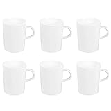 Material: Porzellan Arzberg Cucina Basic Weiss Kaffeebecher-Set 6tlg.