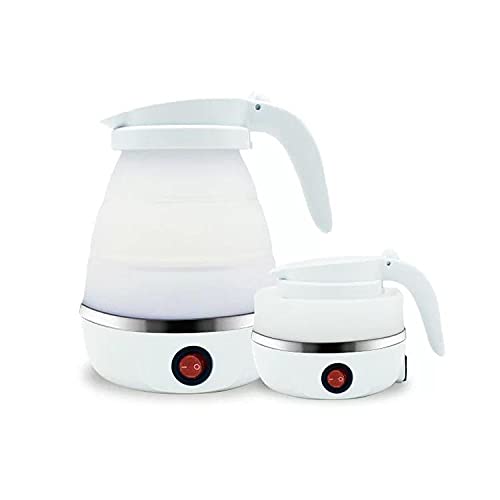 Silicone Portable Electric Water Heater Kettle (White)