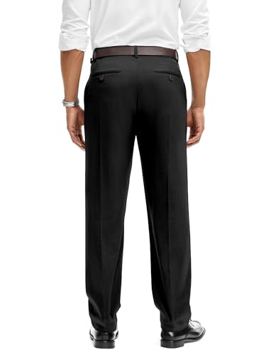 Comdecevis Mens Regular Fit Dress Pants 28"/30"/32" Lightweight Comfy Trousers with Pockets for Work,Golf,Business,Casual2