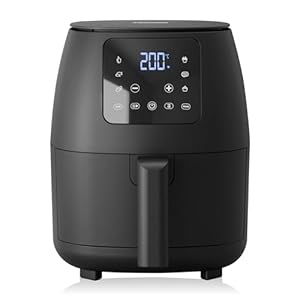 Tristar Mini Digitale Heteluchtfriteuse – Olievrij – 6 kookprogramma’s – Antiaanbaklaag – Verstelbare thermostaat – 2L – 1500W – FR-9015