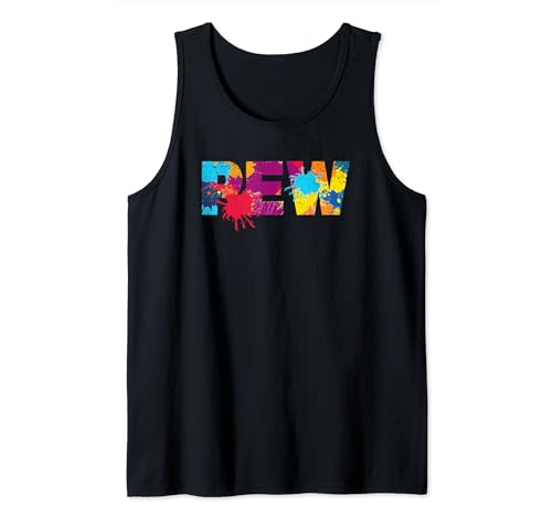 Pew Funny Paintball Lover Paintballer Tactical Team Sport Tank Top