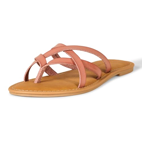 Image of Amazon Essentials Women's Strappy Slide Flat Sandal