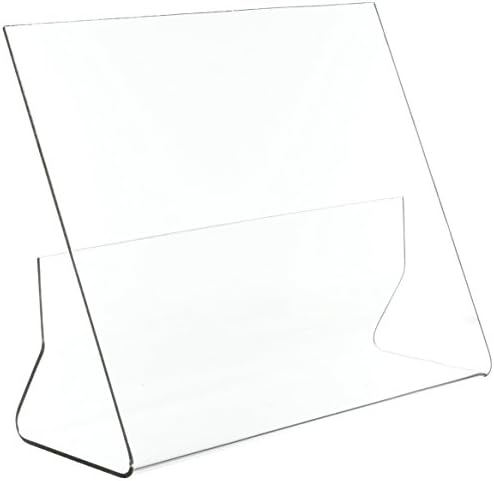 Acrylic Plastic Products Clear Cookbook Holder, 12.75-Inch by 11-Inch