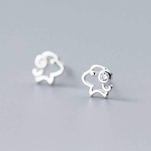 Boucles d'oreilles chien s925 cadeau idéal femme pour son anniversaire