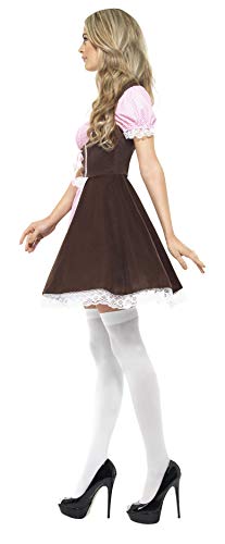 Smiffys 20609M Tavernen meidjespak voor dames, korte jurk met aangezette schort, maat: M, 20609 - Afbeelding 3