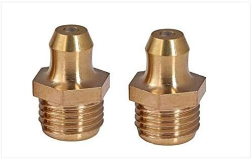 2 Pieces Grease Fitting Metric M12 x 1.25 M12X1.25 Zerk Nipple Straight