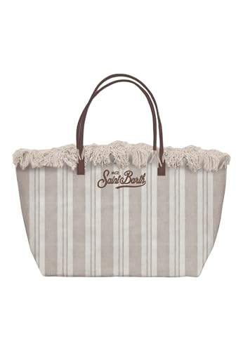 Saint Barth MC2 BORSA CITY BAG MID FRINGE A RIGHE