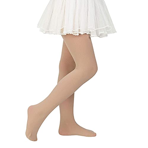 Image of Zando Ballet Tights for Girls - Ultra Soft Girls Dance Tights Elastic Ballet Footed Halloween Tight Girl for Daily School