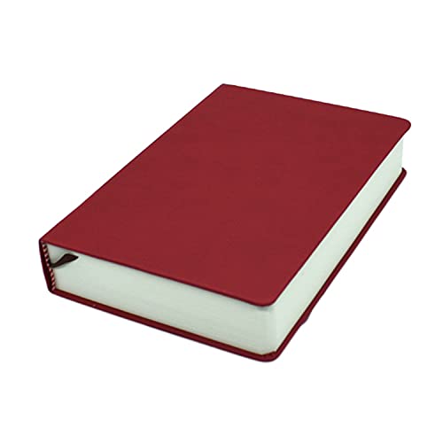 RUIXIA Blank Page A5 Notebook Super Thick 330 Sheets Sketch Book PU Leather Cover 80GSM Paper Notepad Lines Journal Drawing Book Memo Writing Sketch Pad Diary Notebook Study Working Travelling, Red
