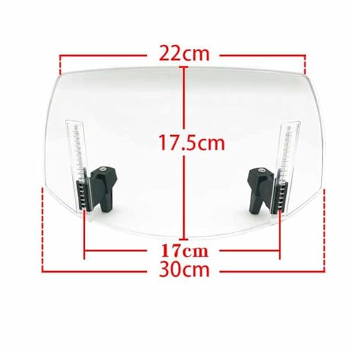 Extension de pare-brise universelle transparente de précision pour KYMCO