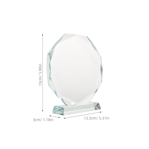 Trofeo de cristal octagonal de 140mm Homoyoyo como recuerdo personalizado 2