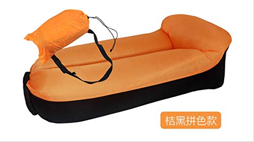 STARKWALL Inflatable Air Sofa Sleeping Bag Outdoor Garden Furniture Beach Lounger Chair Fast Folding Lazy Sofa Bed Orange